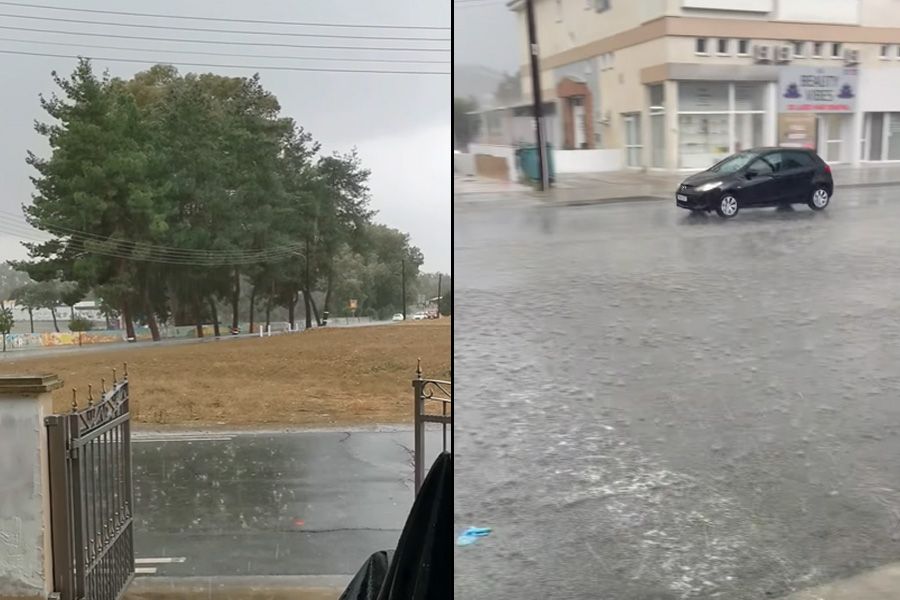 Έντονες βροχοπτώσεις – Άνοιξαν οι ουρανοί στην Κύπρο (ΒΙΝΤΕΟ)