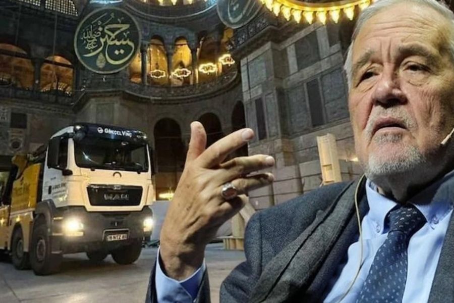 Κίνδυνος κατάρρευσης της Αγιάς Σοφιάς – Οι Τούρκοι πάρκαραν γερανούς