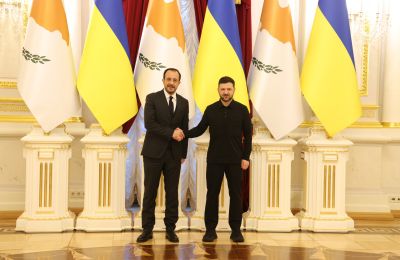 Υποδοχή Χριστοδουλίδη από Ζελένσκι