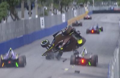 Τρομακτικό ατύχημα του Πέπε Μαρτί στη Formula E (vid)