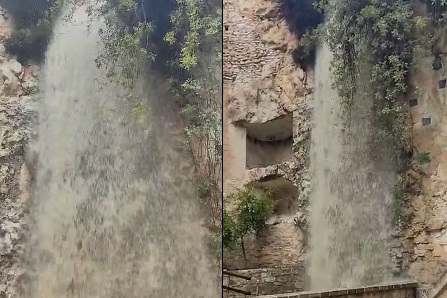 Ο καταρράκτης Αγίου Νεοφύτου «ξύπνησε»