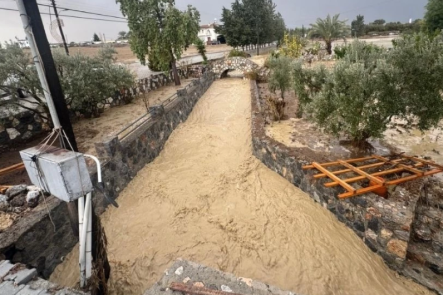 Κατεχόμενα: Καταστροφές λόγω έντονων καιρικών φαινομένων (ΒΙΝΤΕΟ)