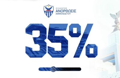 Ανόρθωση: Έφτασε το 35% του στόχου!