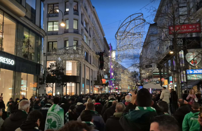 Πρασίνισε η Βιέννη από τους Ομονοιάτες (Vids)