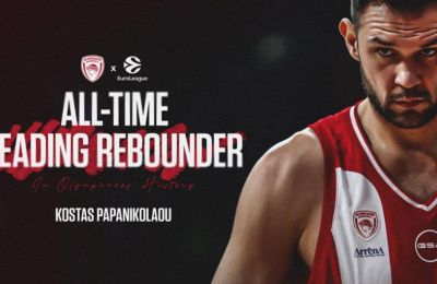 Ολυμπιακός: ορυφαίος ριμπάουντερ ο Παπανικολάου 