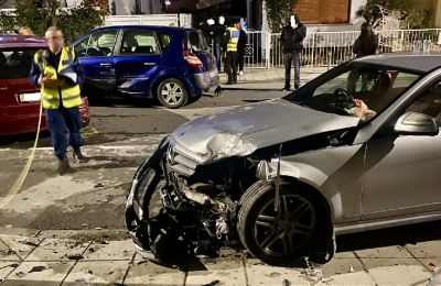 Σφοδρή σύγκρουση τριών οχημάτων στη Λευκωσία