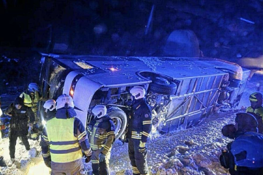 Τροχαίο για την Εθνική Χάντμπολ με δέκα τραυματίες (ΒΙΝΤΕΟ)