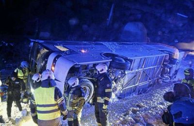 Τροχαίο για την Εθνική Χάντμπολ με δέκα τραυματίες (ΒΙΝΤΕΟ)