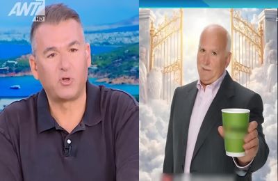 Καφετέρια στην Πελοπόννησο τον δείχνει να σερβίρει καφέ έξω από τις πύλες του Παραδείσου – Έξαλλος ο Λιάγκας