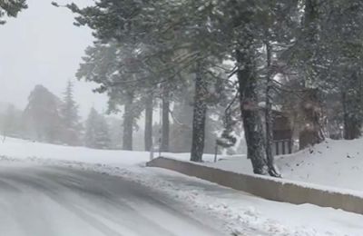 «Άσπρισε» το Τρόοδος - Μαγευτικές εικόνες 