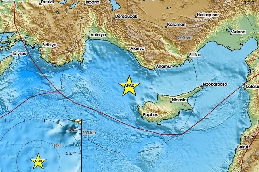 Σεισμός τα ξημερώματα στην Κύπρο – Πού ήταν το επίκεντρο