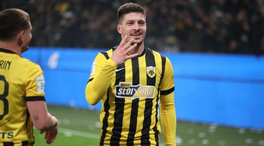 Τεσσάρα της ΑΕΚ στον ΠΑΟ με καρέ του Γιόβιτς! (vid)