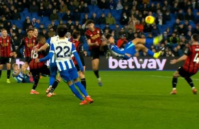 Με ανάποδο ψαλίδι στο 91' χάρισε βαθό στην Μπράιτον ο Κωστούλας!