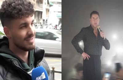 Ο Στέφανος Παπαδόπουλος μιλά με εμφανή αμηχανία στην κάμερα του «Πρωινού» του ΑΝΤ1, λίγο πριν κληθεί να δώσει εξηγήσεις στην Εισαγγελία για τη μήνυση κατά του Γιώργου Μαζωνάκη