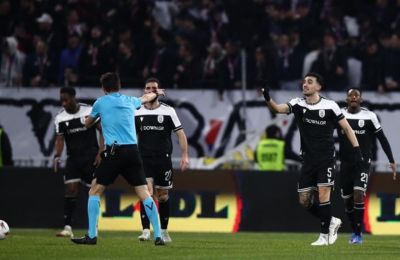 Διαμαρτυρία του ΠΑΟΚ στην UEFA για τη διαιτησία με Λιόν