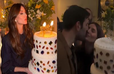 Το τρυφερό φιλί στον αρραβωνιαστικό της