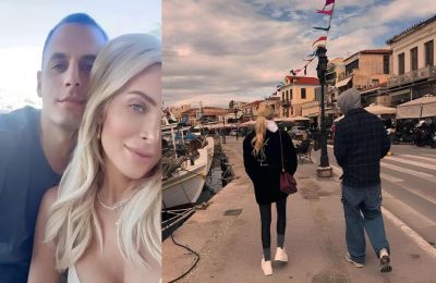 Η Κατερίνα Καινούργιου επισκέφθηκε την Αίγινα και το Μοναστήρι του Αγίου Νεκταρίου, σε ένα από τα πιο ηλιόλουστα Σαββατοκύριακα του χειμώνα