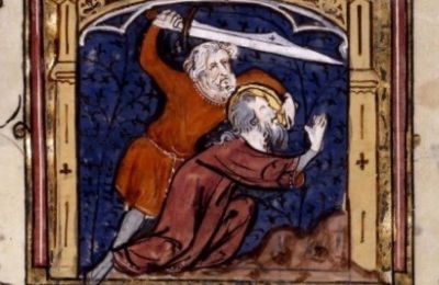 «Το μαρτύριο του αγίου Βαλεντίνου», από χειρόγραφο του 1335