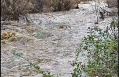 Ο ποταμός Άμαθος καταλήγει στο φράγμα Γερμασόγειας