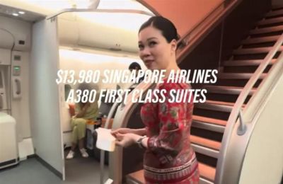 Influencer κατέγραψε την εμπειρία του σε  σουίτα πρώτης θέσης με πτήση της Singapore Airlines 