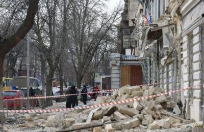 Πολλές εκρήξεις ακούστηκαν στη διάρκεια της νύχτας στο Κίεβο.