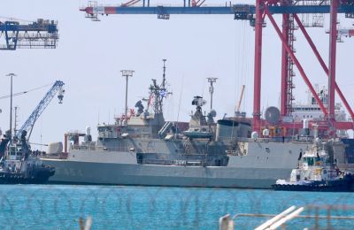 Έφτασαν στην Κύπρο οι ελληνικές φρεγάτες «Κίμων» και «Ψαρά». Φωτογραφίες Φίλιππος Χρίστου.