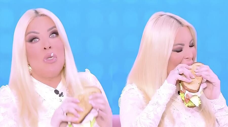  Εκνευρισμένη η Καινούργιου με τα πλάνα που την έδειχναν να τρώει