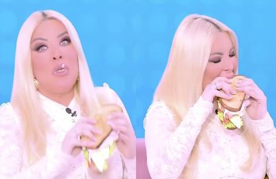  Εκνευρισμένη η Καινούργιου με τα πλάνα που την έδειχναν να τρώει