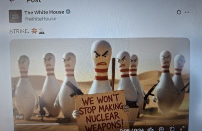 Στο νέο βίντεο του Λευκού Οίκου οι ΗΠΑ κάνουν strike στον πόλεμο.