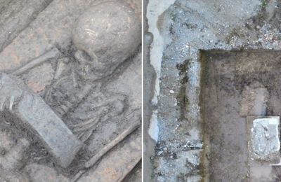 Ανακάλυψαν στην Ιταλία δύο παιδιά θαμμένα με μεγάλες χάλκινες ζώνες όπως φοορύσαν οι πολεμιστές.