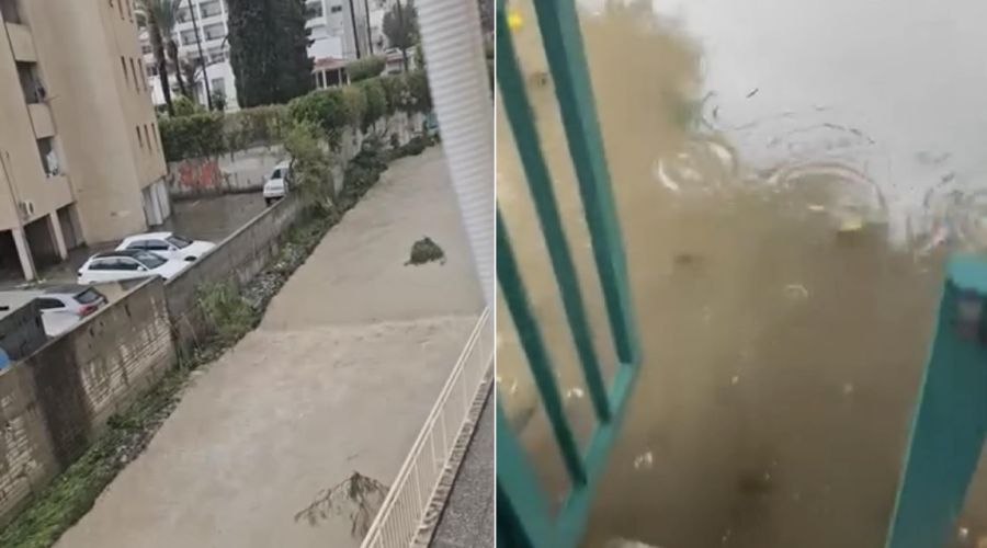 Άνοιξαν οι ουρανοί- Έγιναν ποτάμια οι δρόμοι στη Λεμεσό (ΒΙΝΤΕΟ)