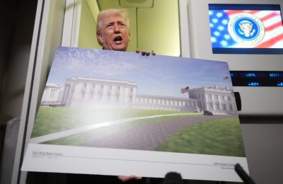 Τραμπ-Δημιουργία καταφυγίου κάτω από την αίθουσα χορού στον Λευκό Οίκο