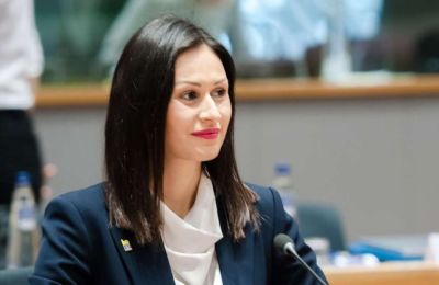 Η Υπουργός Γεωργίας  Μαρία Παναγιώτου.