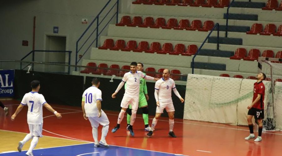 Εθνική Futsal: Ισόπαλη 2-2 με την Αλβανία 
