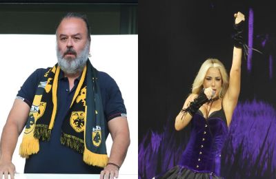 Το στιγμιότυπο με τον πρόεδρο της ΑΕΚ και τη Ζόζεφιν που προκάλεσε αμηχανία