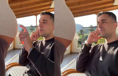 Έπιασε συζήτηση με τον γιο του (μέσω της κοιλίτσας της Μαριαλένας) και το TikTok πήρε φωτιά