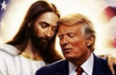 Η εικόνα, η οποία αρχικά δημοσιεύτηκε στο X από έναν υποστηρικτή του Τραμπ, αναδημοσιεύτηκε από τον Αμερικανό πρόεδρο