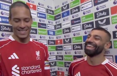 Φοβερή στιγμή με Φαν Ντάικ – Σαλάχ (vid)