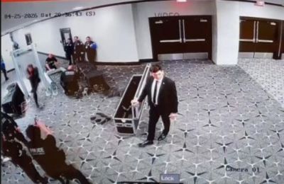 Όσα κατέγραψαν οι κάμερες στην αίθουσα Hilton για την επίθεση κατά Τραμπ.