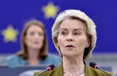 H πρόεδρος της Κομισιόν, Ούρσουλα φον ντερ Λάιεν.