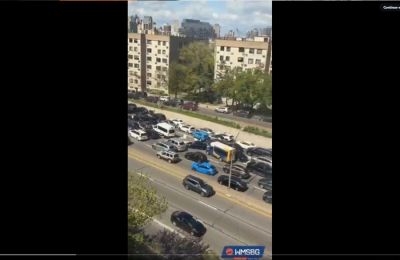 Οδηγοί στο Μπρούκλιν κινούνταν στην αντίθετη κατεύθυνση για να γλιτώσουν από την κυκλοφοριακή συμφόρηση.