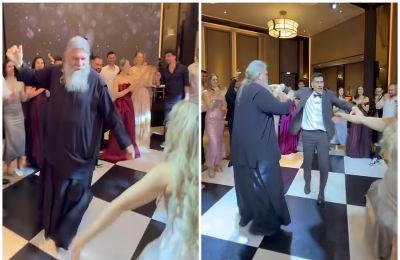 Στην πίστα βγήκε και ο πατέρας του Φειδία, ο πάτερ Κυπριανός