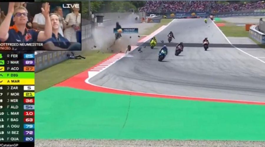 Moto GP: Σφοδρή σύγκρουση Μάρκεθ και Ακόστα στη Βαρκελώνη 