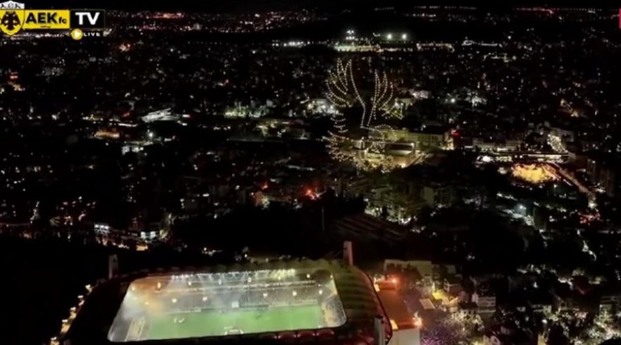 Το εντυπωσιακό drone show στη φιέστα της ΑΕΚ!