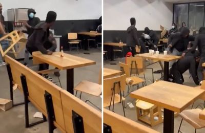 Άγριος κυγάς μεταξύ νεαρών σε κατάστημα Chipotle της Ουάσινγκτον.