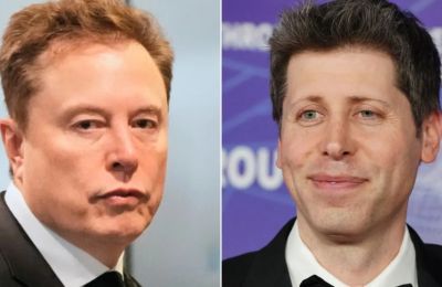 O Elon Musk κι ο Sam Altman.