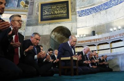 Ερντογάν: «Ευλογημένη κατάκτηση» και «θρίαμβος πολιτισμού» 