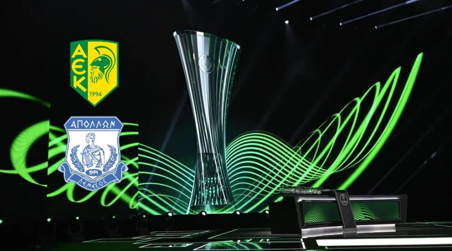 Conference League: Ζωντανά η κλήρωση για ΑΕΚ και Απόλλωνα