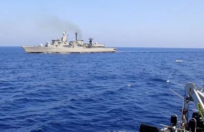 Η ναυτική φάση της άσκησης πραγματοποιήθηκε ανοικτά της Αμμοχώστου, με σενάρια σύγκρουσης πλοίων και παρουσία Τούρκων αξιωματούχων.