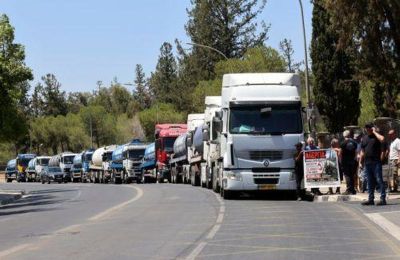 Εκδήλωση διαμαρτυρίας βοθροκαθαριστών Λεμεσού έξω από Προεδρικό